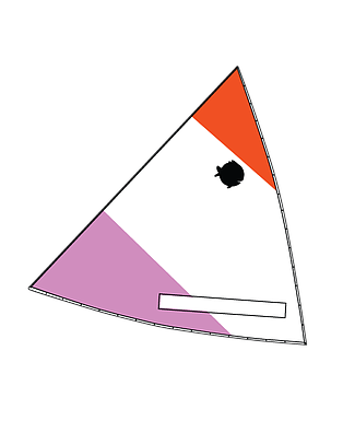 Sunfish Sail Recreational Orange, White, Pink