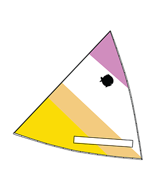 Sunfish Sail Recreational Purple, Orange, Yellow