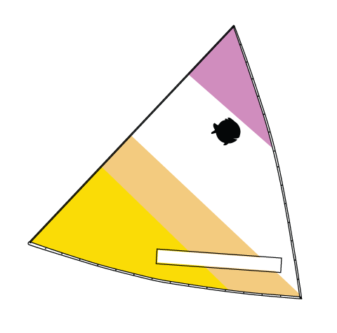 Sunfish Sail Recreational Purple, Orange, Yellow