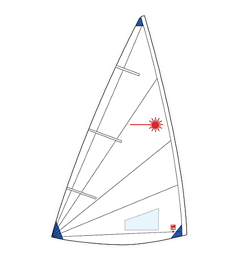 Sail, Radial Buttoned, Laser