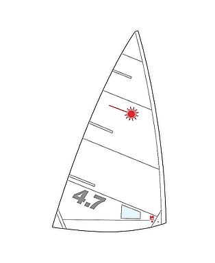 Laser 4.7 Buttoned Sail